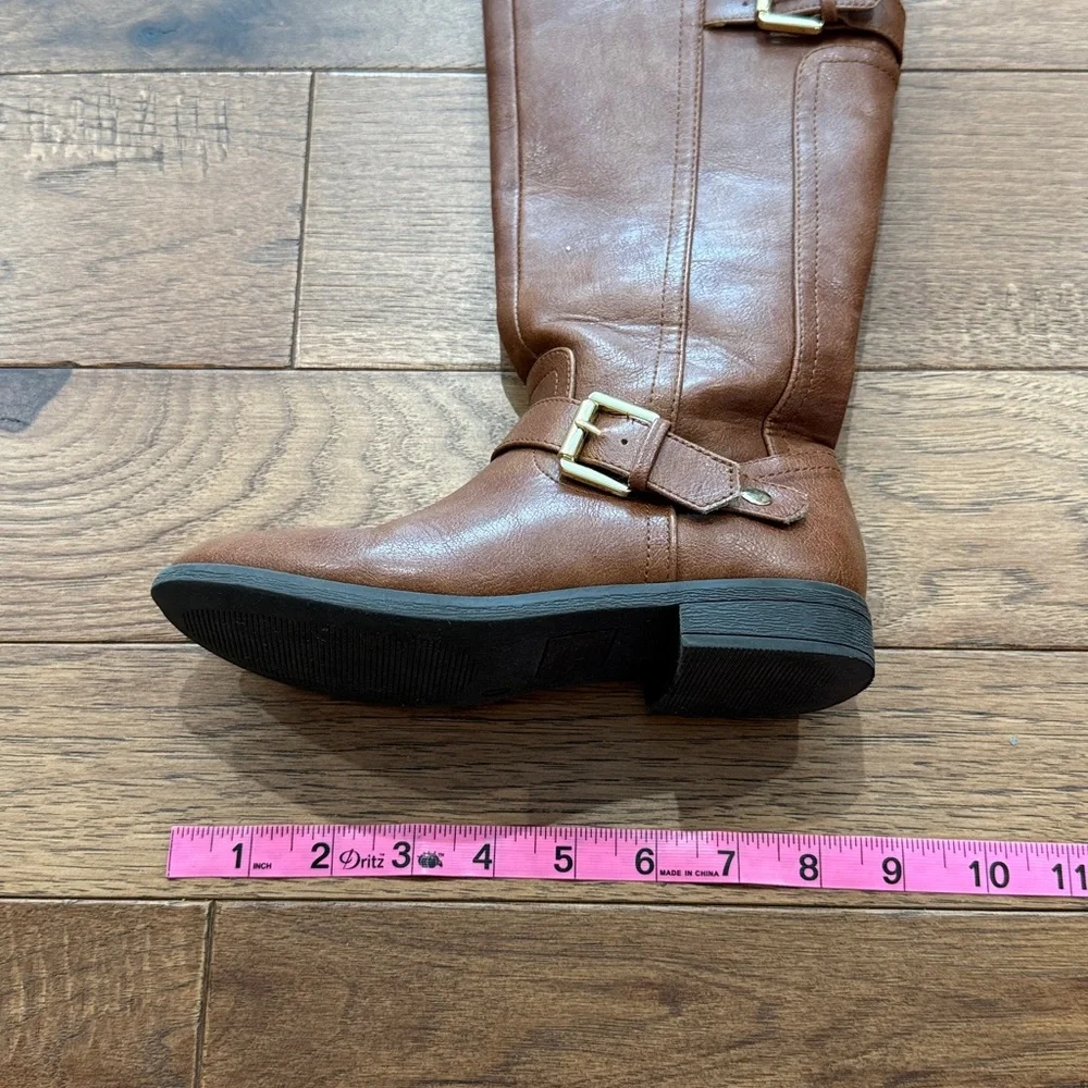 SO Girls Camilaa Riding Boots - Cognac - Size 1 Med